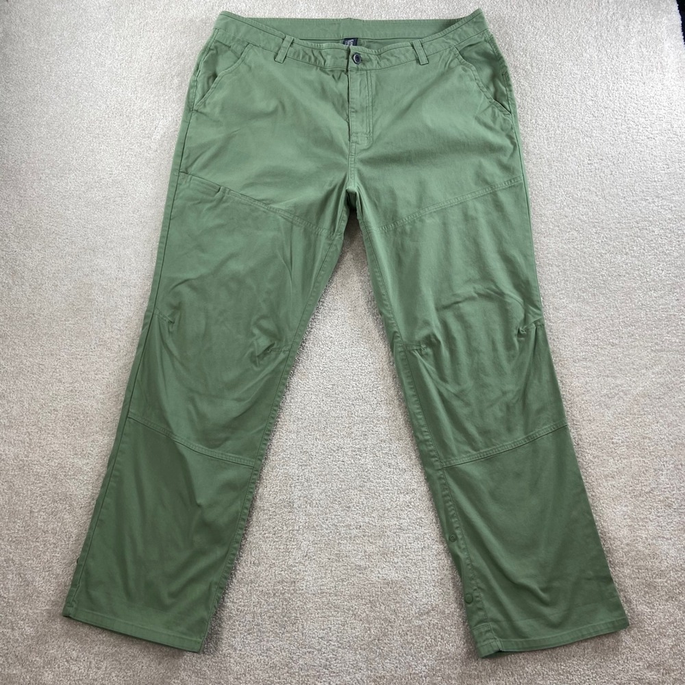 Mountain Hardwear Pants Mens 38 Green Articulated Knee Hiking OM7064
